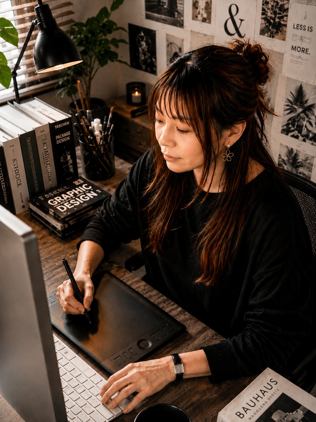 制作に取り組むYumi Kato